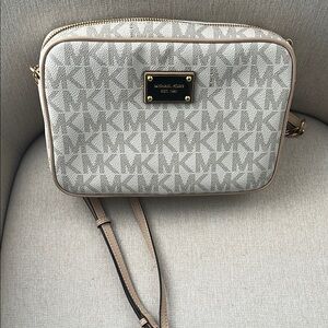 Michael Kors Cream Crossbody Camera Bag